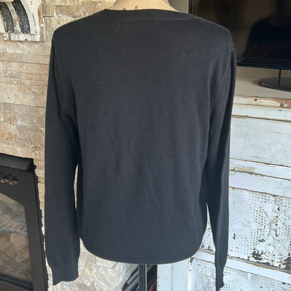 Modcloth x Hello Kitty Oh So Supercute black sweater vibrant rainbow retro style - Picture 9 of 16